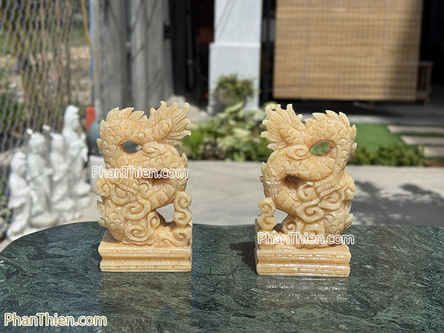 Tượng rồng đá ngọc Hoàng Long (RONG-14B)