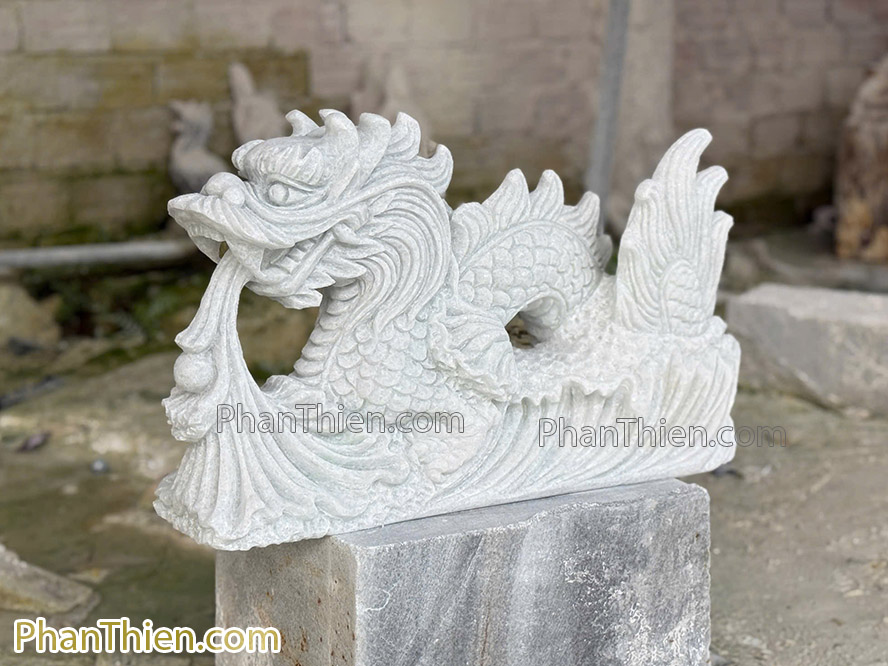 Tượng Rồng đá tự nhiên 50cm - RONG-17
