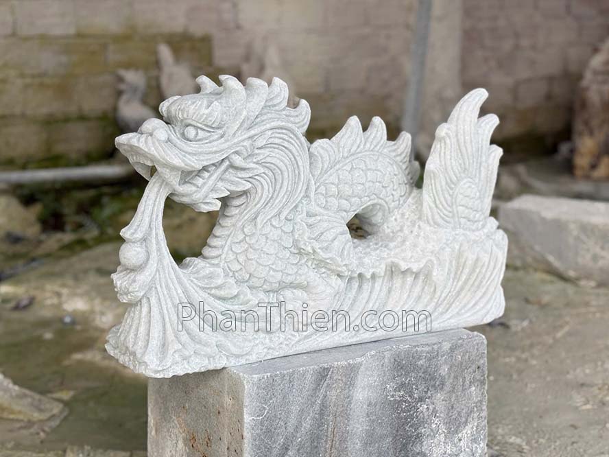 Tượng Rồng đá tự nhiên 50cm - RONG-17