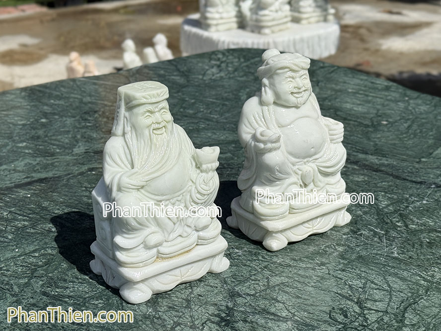 Tượng Thần Tài Thổ Địa bằng đá tự nhiên 15cm - TD-6