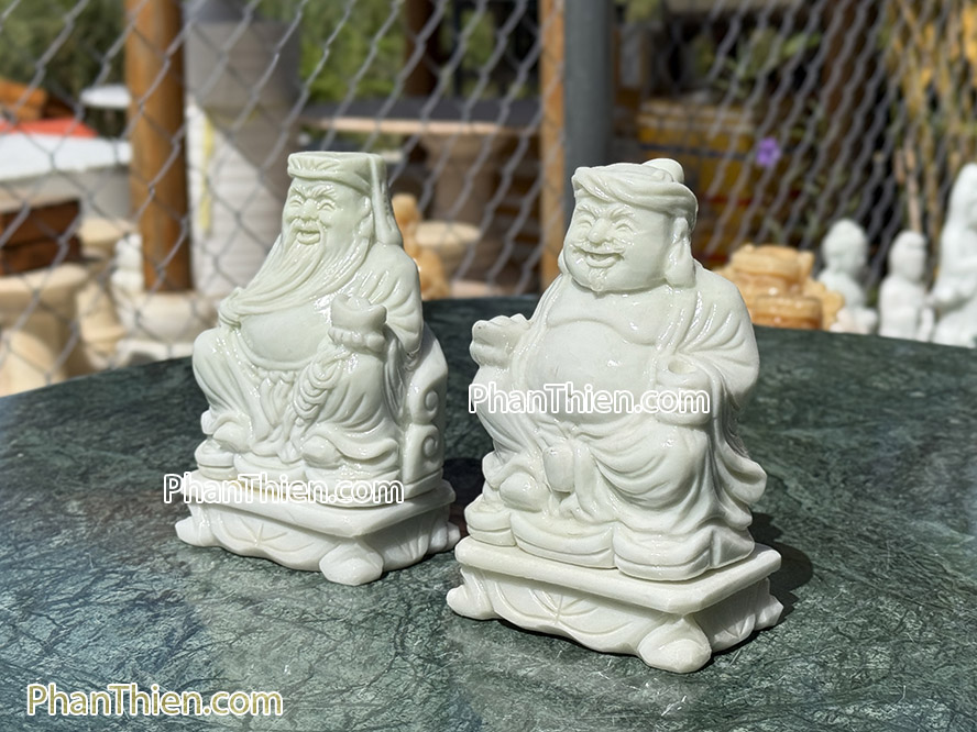 Tượng Thần Tài Thổ Địa bằng đá tự nhiên 15cm - TD-6
