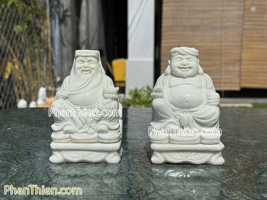 Tượng Thần Tài Thổ Địa bằng đá tự nhiên 15cm - TD-6