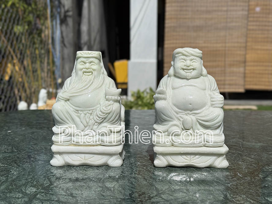 Tượng Thần Tài Thổ Địa bằng đá tự nhiên 15cm - TD-6