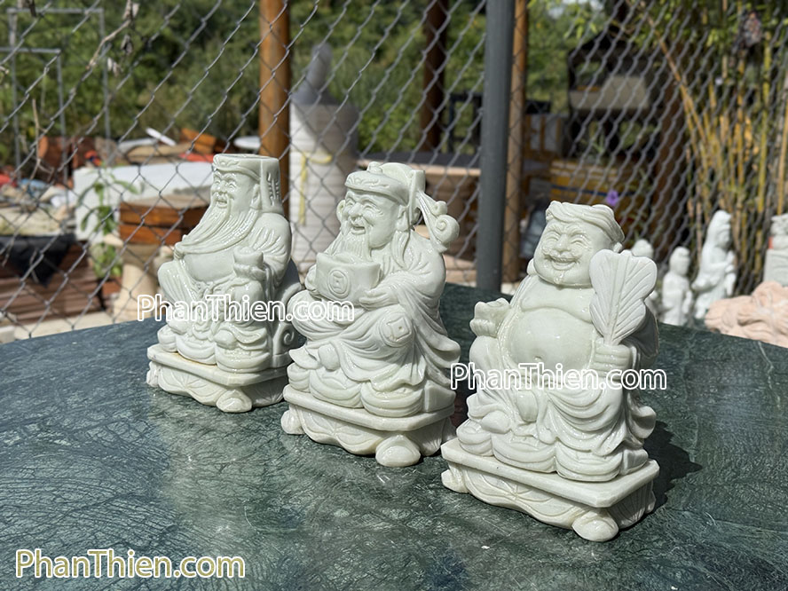 Tượng Thần Tài Thổ Địa Thần Tiền bằng đá 20cm - TD-7