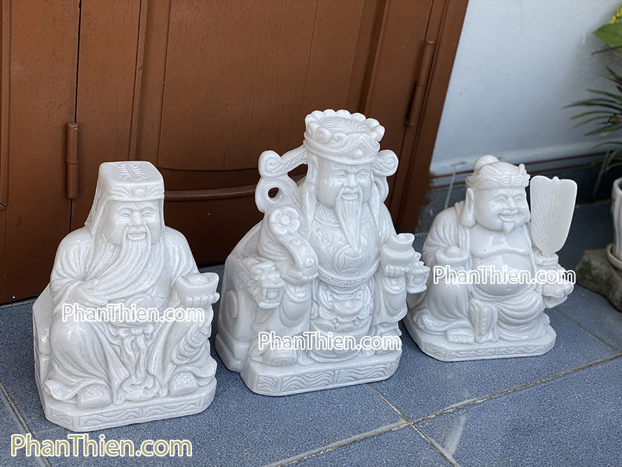 Tượng Thần Tài Thổ Địa Thần Tiền bằng đá 25cm - TD-21