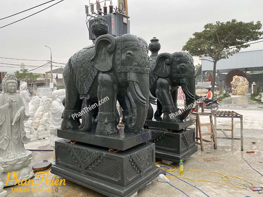 Tượng Voi Đá Sa Thạch (VOI-47)