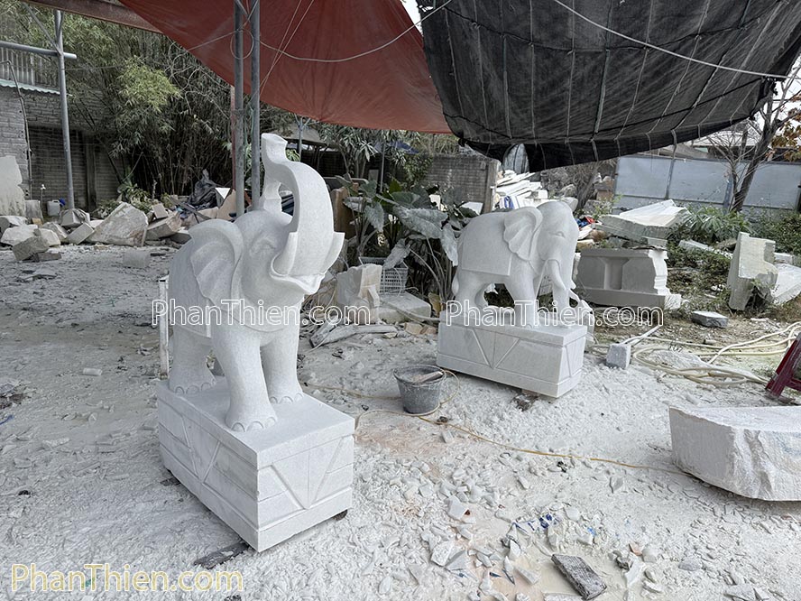 Tượng Voi Đá Phong thuỷ bằng đá tự nhiên - VOI-94