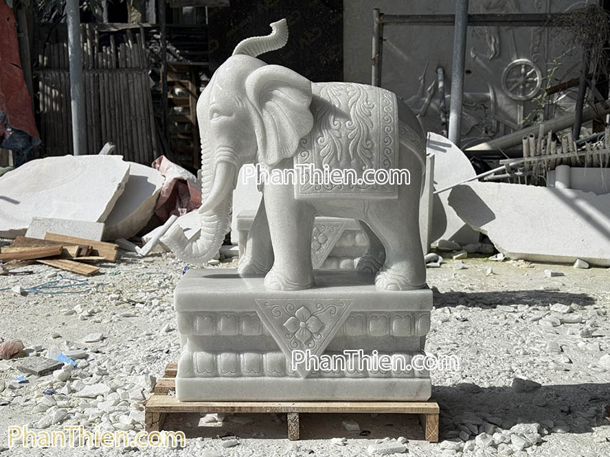 Tượng Voi Đá Phong thuỷ bằng đá tự nhiên - VOI-94
