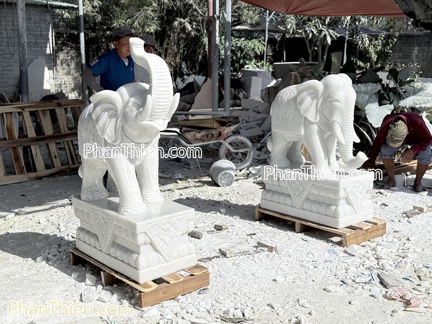 Tượng Voi Đá Phong thuỷ bằng đá tự nhiên - VOI-94