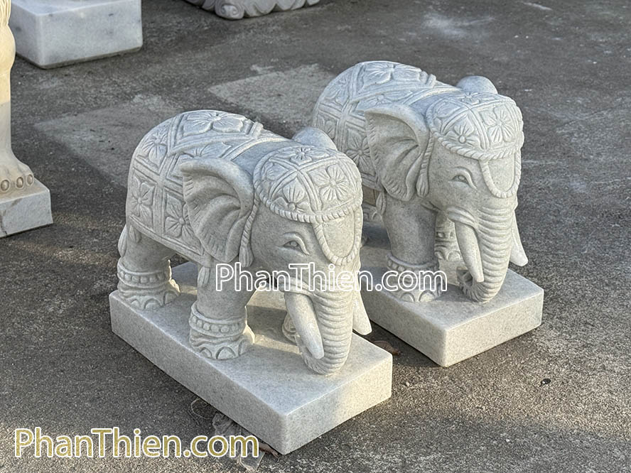 Tượng Voi Phong thuỷ bằng đá tự nhiên - VOI-96