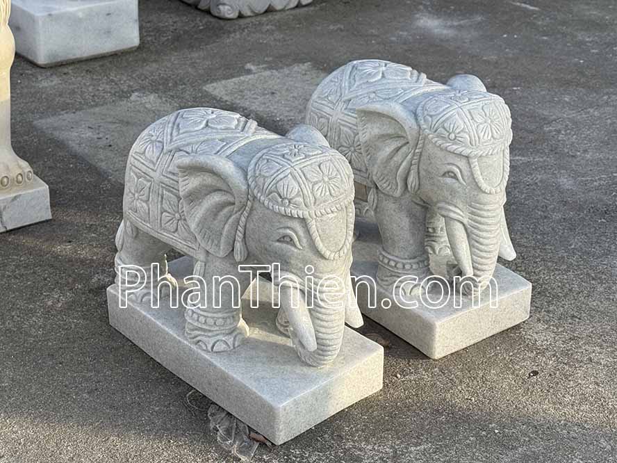 Tượng Voi Phong thuỷ bằng đá tự nhiên - VOI-96