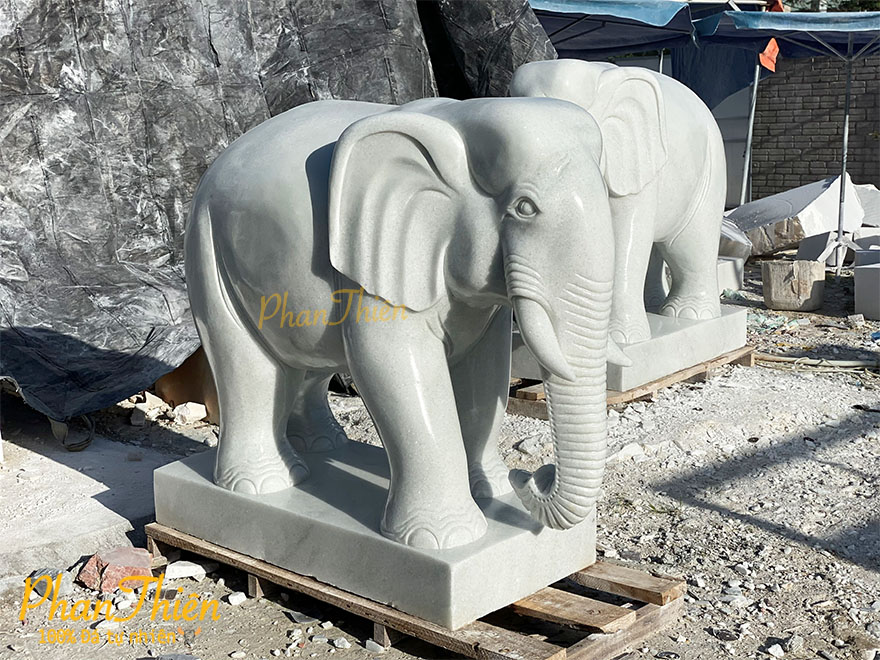Các mẫu Tượng voi đá Phong thủy đẹp, giá gốc tại Xưởng