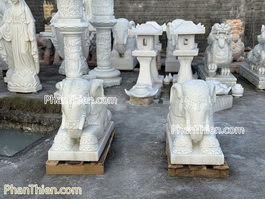 Tượng Voi bằng đá kiểu năm - VOI-95