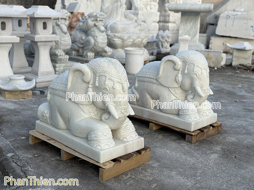 Tượng Voi bằng đá kiểu năm - VOI-95