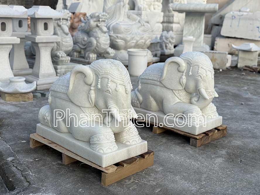 Tượng Voi bằng đá kiểu năm - VOI-95