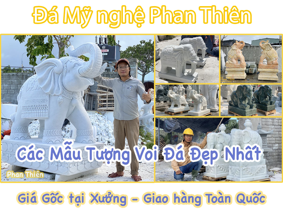 Tượng Voi đá Phong Thủy
