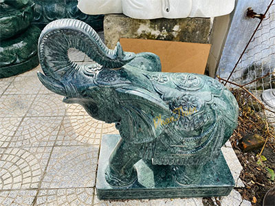 Tượng Voi Đá Xanh Ấn Độ (VOI-17)