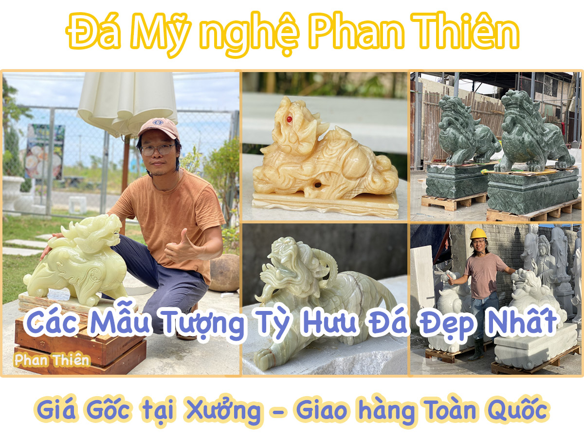 Mẫu Tỳ Hưu đá Cẩm thạch đẹp, hợp phong thuỷ
