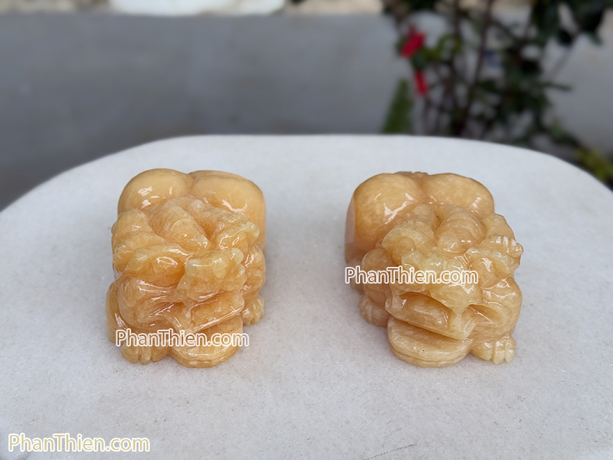 Tỳ Hưu đá ngọc Hoàng Long 10cm (TH-51)