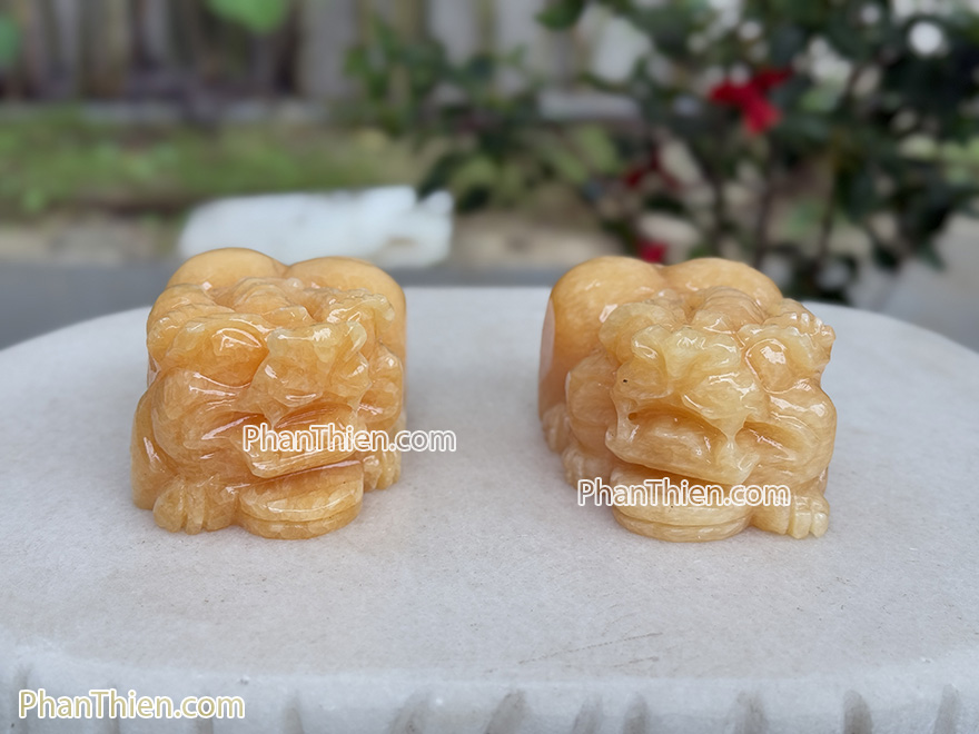 Tỳ Hưu đá ngọc Hoàng Long 10cm (TH-51)