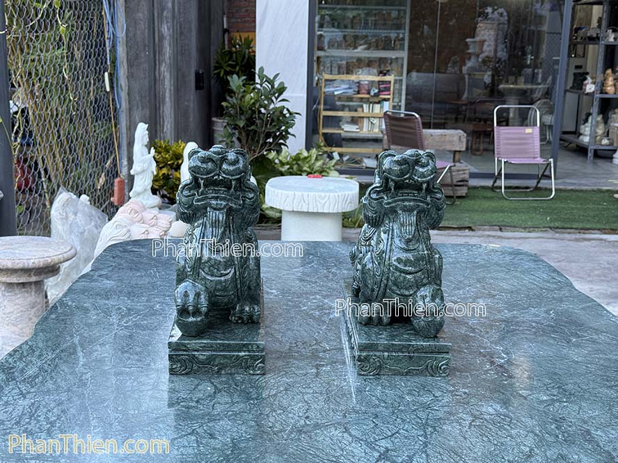 Tỳ hưu đá xanh Ấn Độ 36cm - TH-61