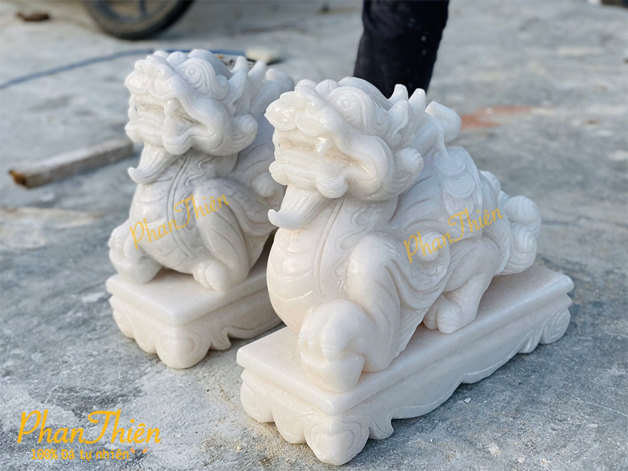 Tỳ Hưu Đá Cẩm Thạch Trắng (TH-12)