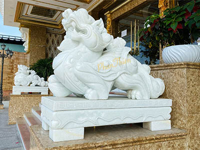 Tỳ Hưu Đá Cẩm Thạch Trắng (TH-14)