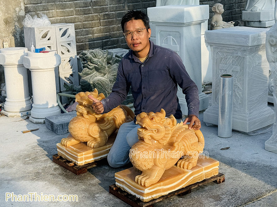 Tỳ Hưu đá ngọc Hoàng Long VIP - TH-60