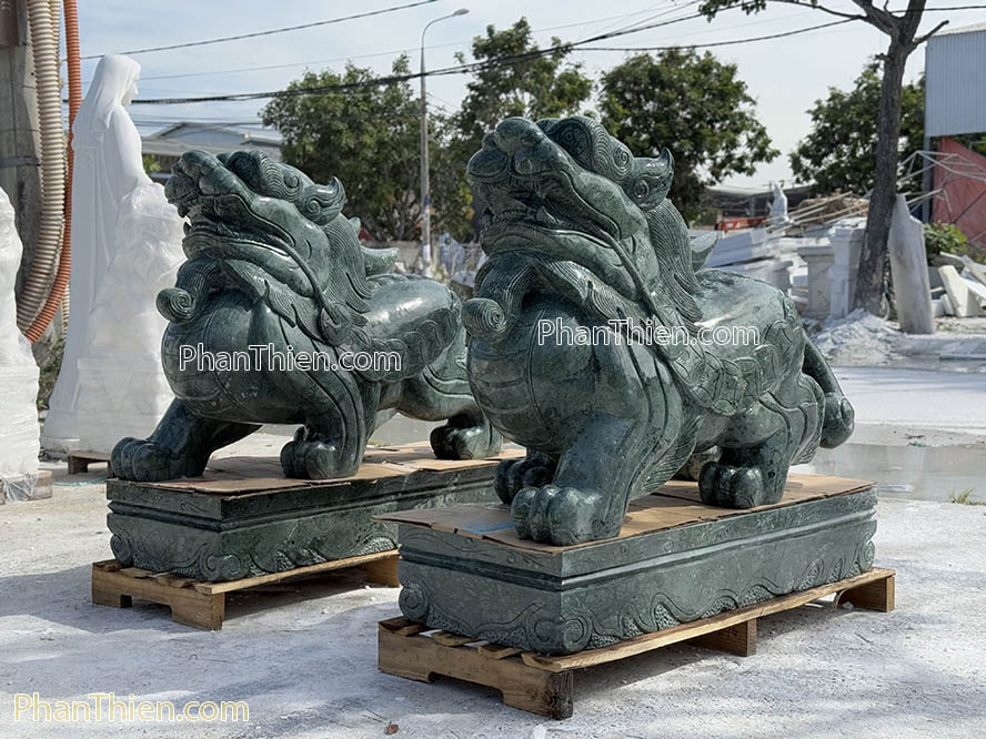 Tỳ Hưu bằng đá xanh Ấn Độ cực VIP - TH-55