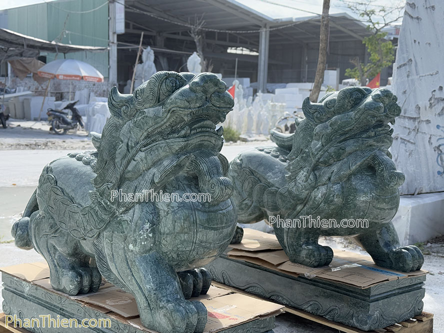 Tỳ Hưu bằng đá xanh Ấn Độ cực VIP - TH-55