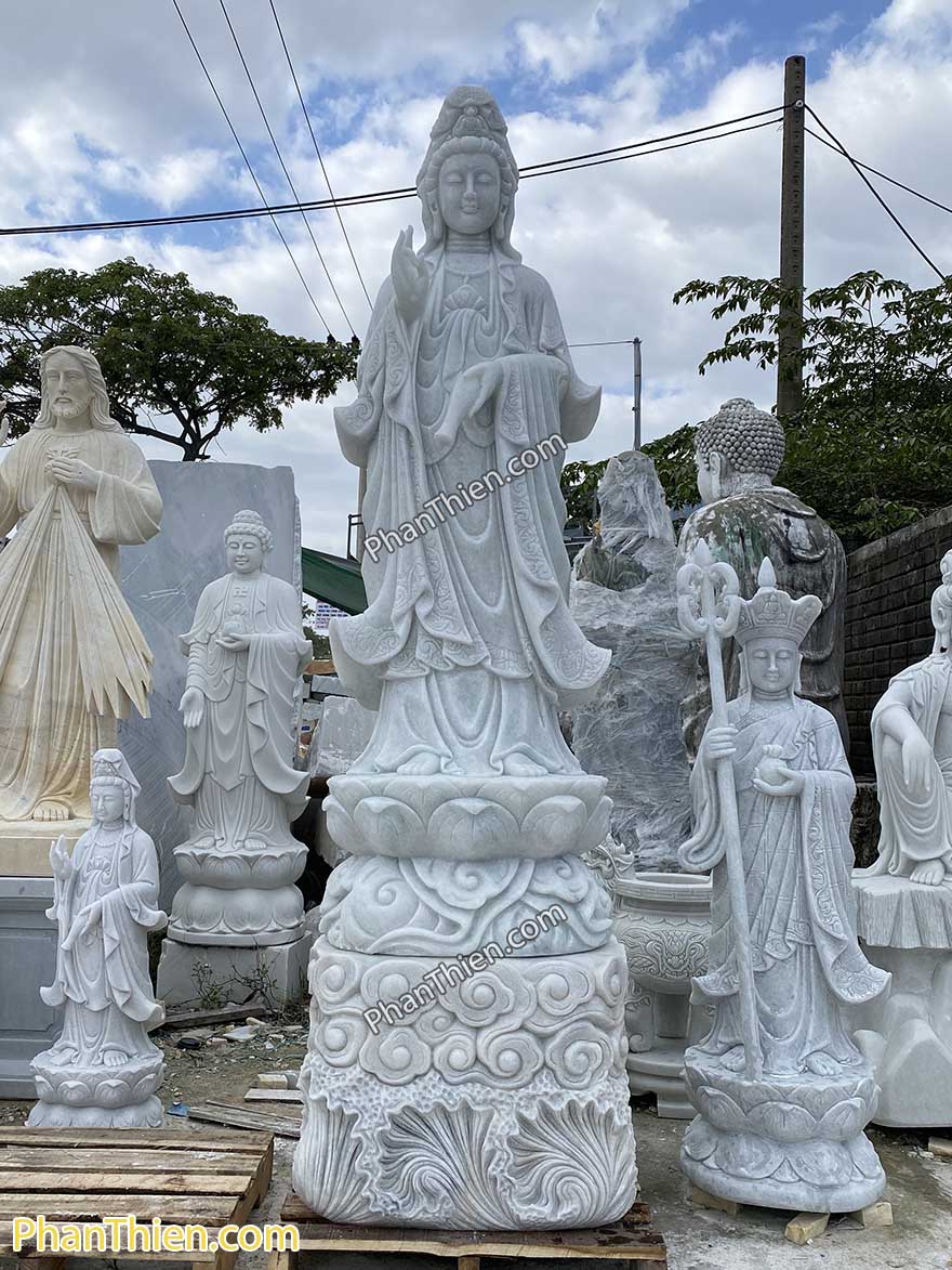 tượng phật quan âm bằng đá