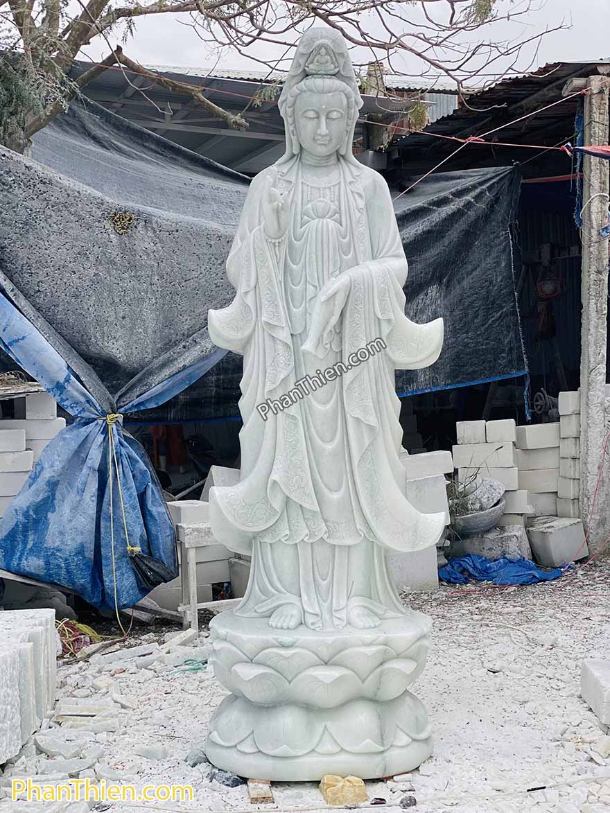 tượng phật quan âm bằng đá