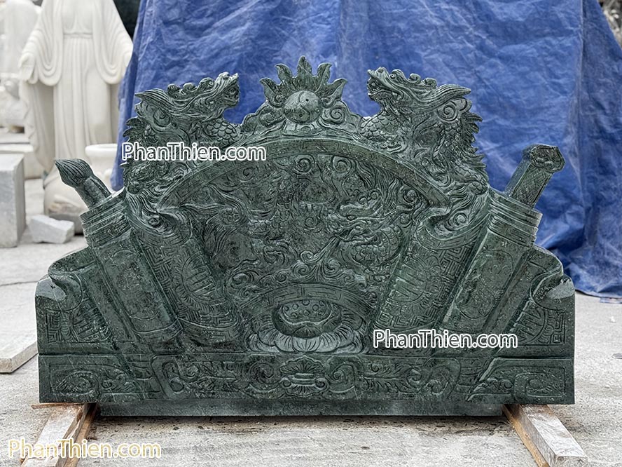 cuốn thư đá xanh ấn độ