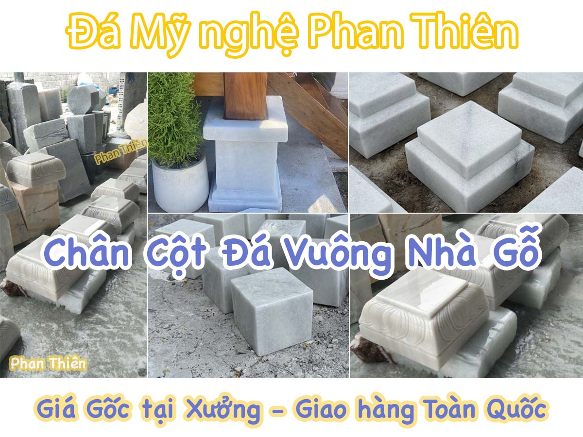 chân cột đá vuông