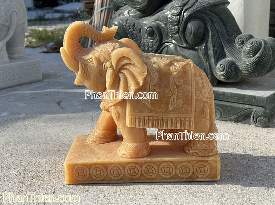 tượng voi đá ngọc hoàng long
