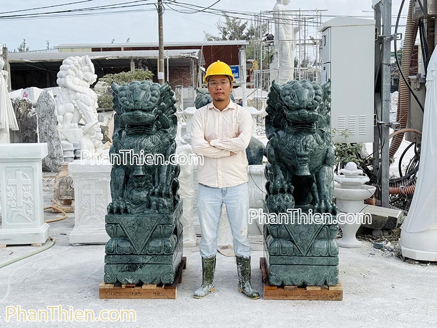 kỳ lân đá xanh ấn độ