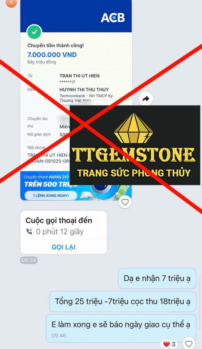 ttgemstone ăn trộm hình ảnh giả mạo sản phẩm tượng đá