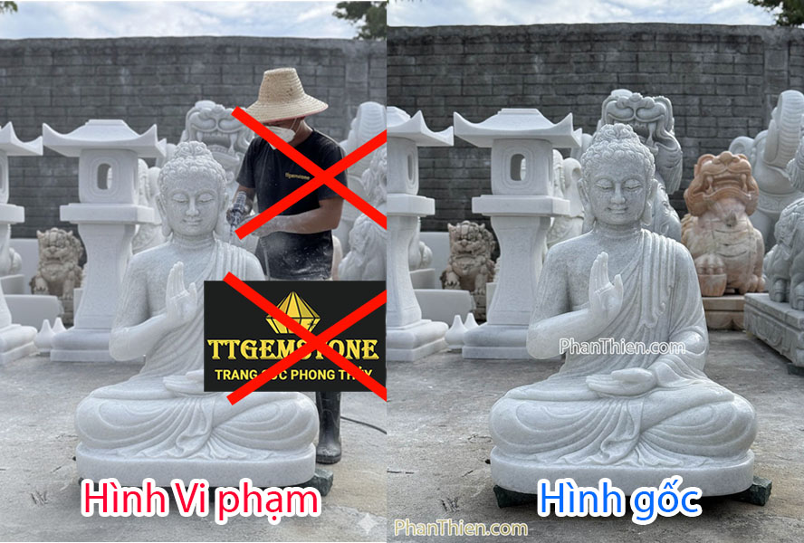 ttgemstone ăn trộm hình ảnh giả mạo sản phẩm tượng đá