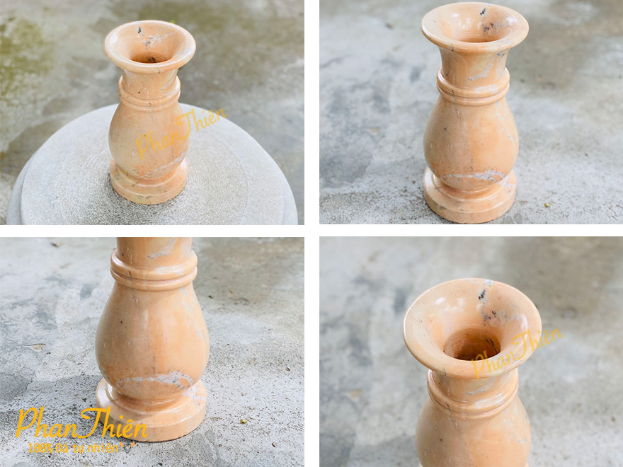 Bình Hoa bằng Đá Cà Rốt Vàng (BH-02)