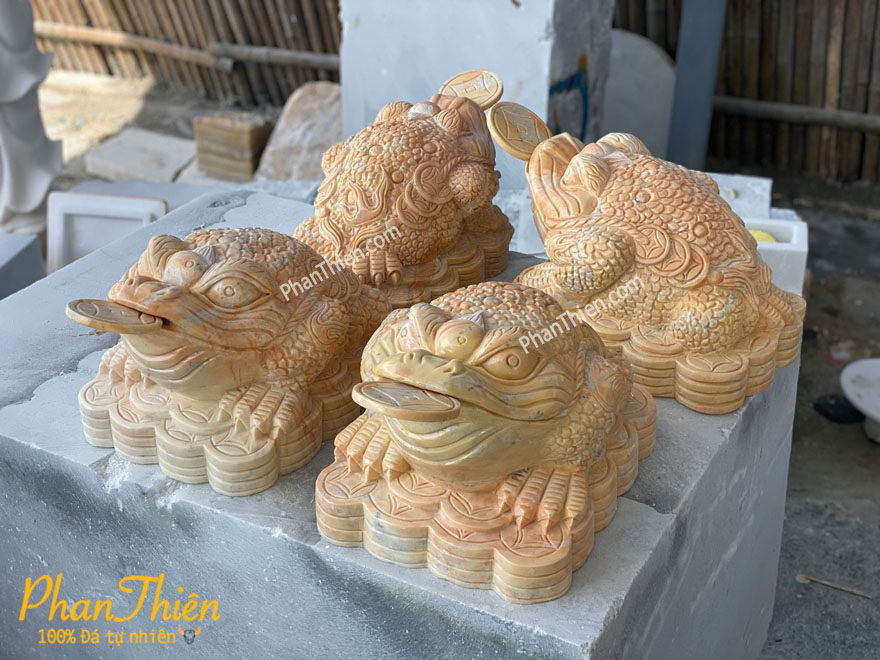 Cóc Thiềm Thừ Đá Cà Rốt Vàng