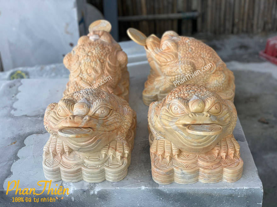 Cóc Thiềm Thừ Đá Cà Rốt Vàng