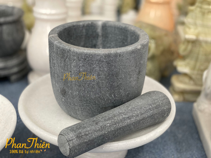 Bộ Cối Đá Cẩm Thạch Đen (COI-01)