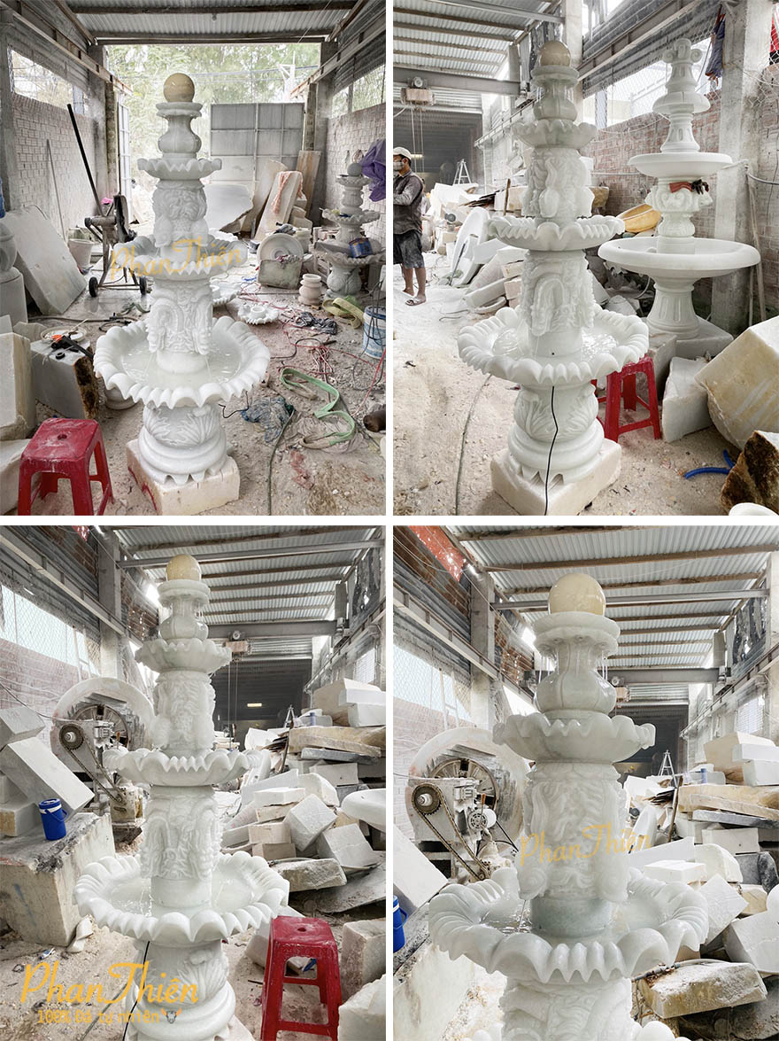 Đài Phun Nước Bi Xoay