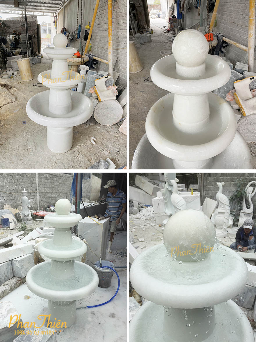 Đài Phun Nước Bi Xoay