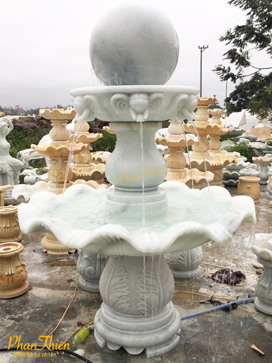 Đài Phun Nước Quả Bi Xoay