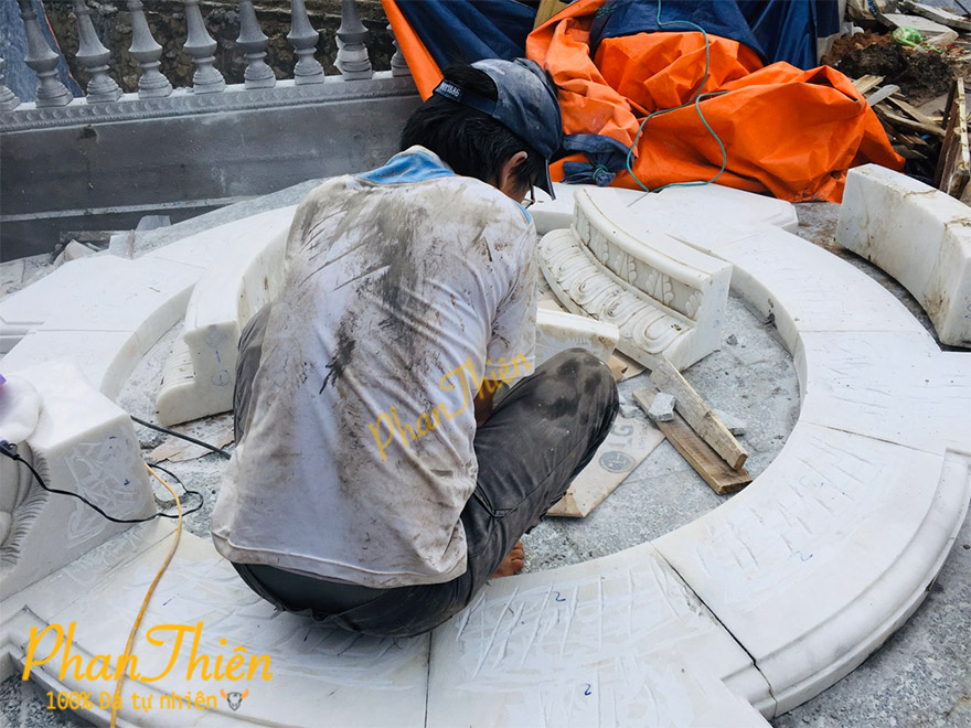 Điêu khắc và Lắp đặt Đài Phun Nước cho Khách Sạn tại Hạ Long 