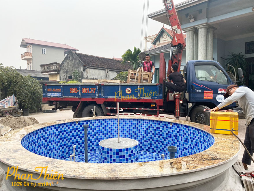 Điêu khắc và lắp đặt Đài Phun Nước