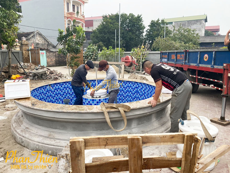 Điêu khắc và lắp đặt Đài Phun Nước