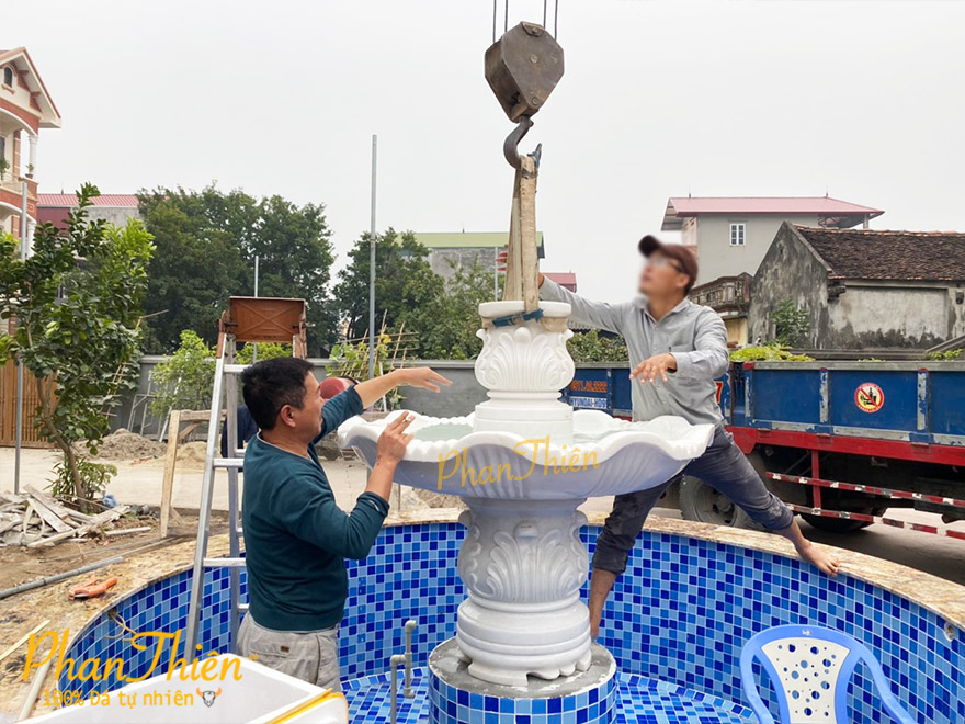 Điêu khắc và lắp đặt Đài Phun Nước