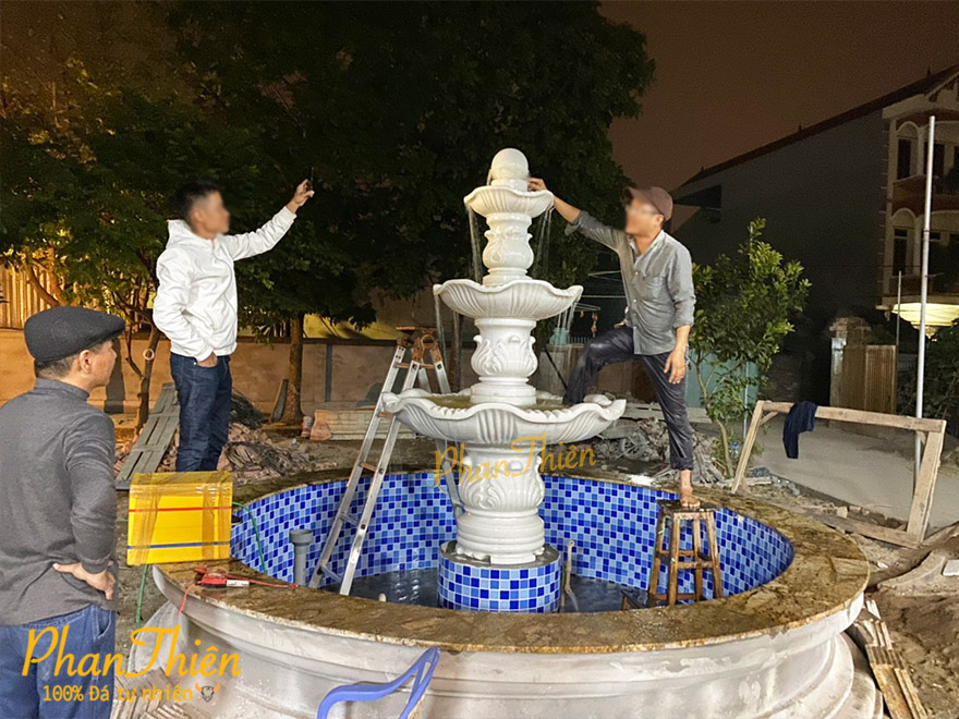 Điêu khắc và lắp đặt Đài Phun Nước